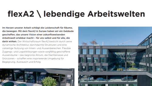 Im Fokus: flexA2 \ lebendige Arbeitswelten