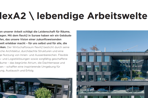 Im Fokus: flexA2 \ lebendige Arbeitswelten