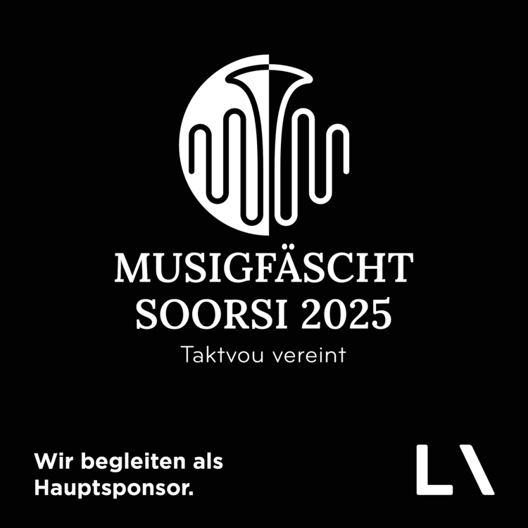 Wir sind Hauptsponsor am Musigfäscht Soorsi 2025!